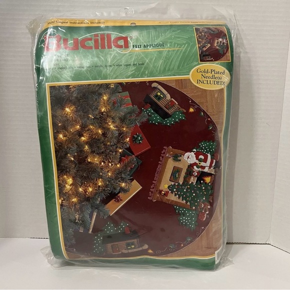 Bucilla Santa's Lodge Felt Tree Skirt Kit 84276